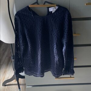Persephone Italy Navy Textured Top